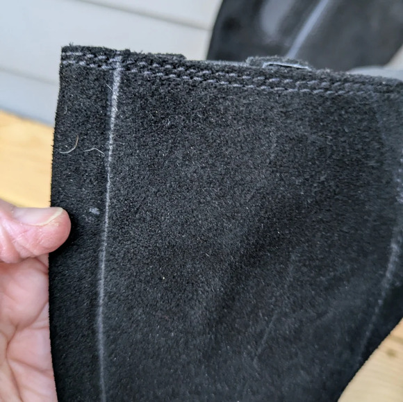 Clark's May Shine Black Suede Boots - Picture 7 of 10